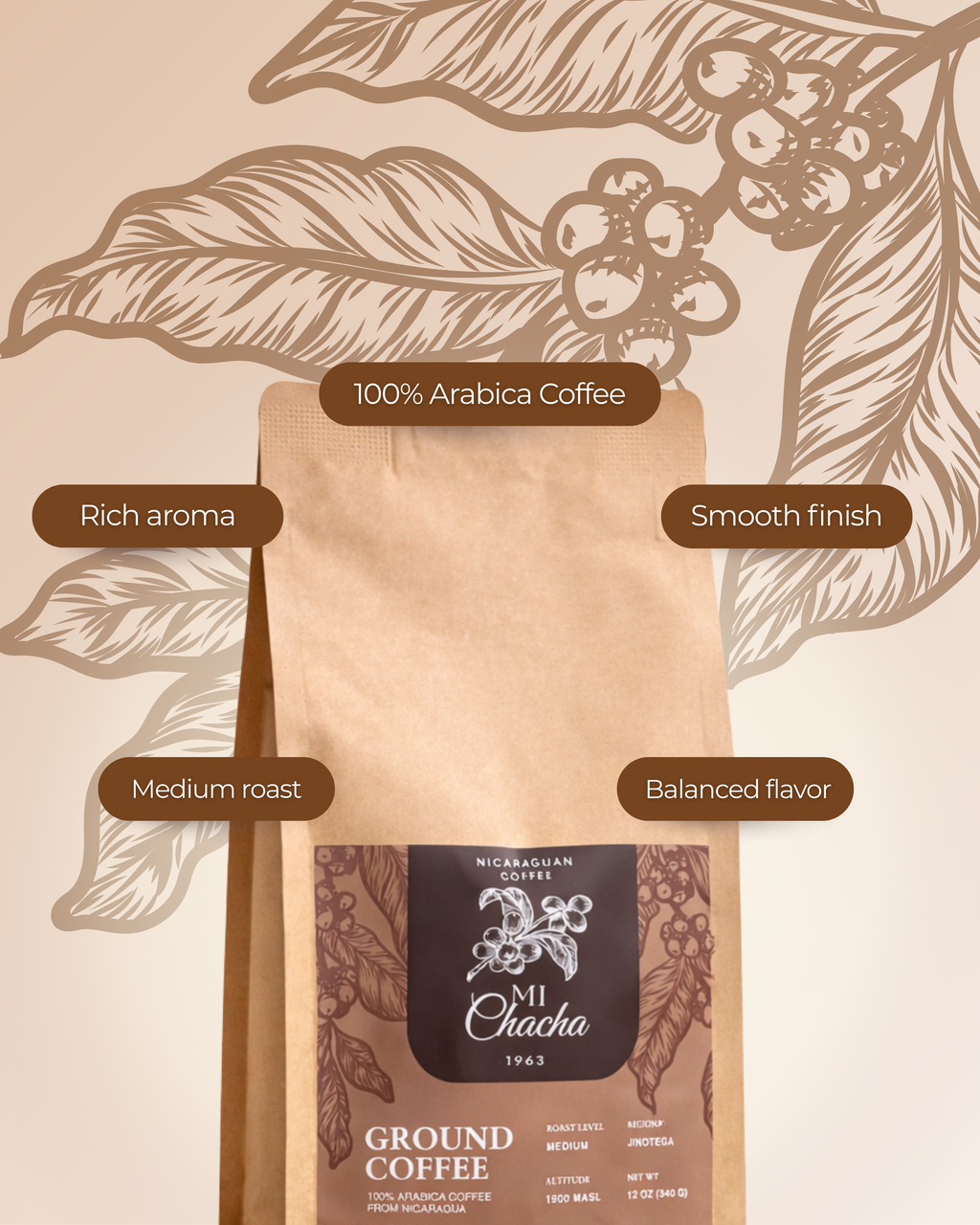 Mi Chacha Coffee Premium Ground Coffee